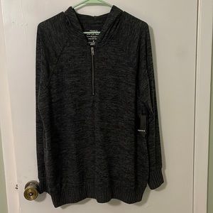 Torrid super soft light weight 1/4 zip sweater with hood